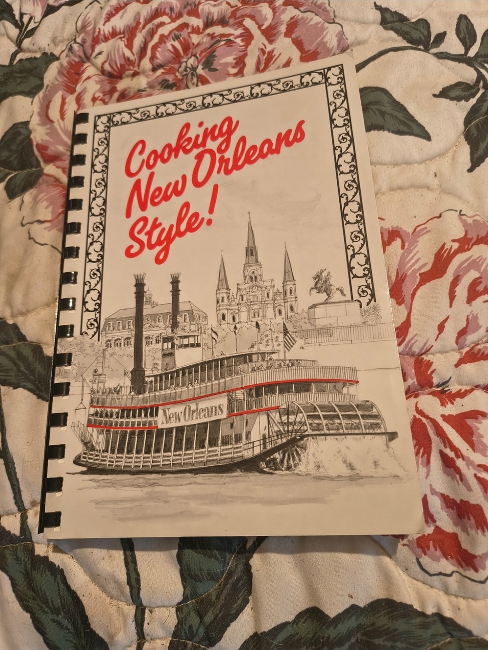 Cooking New Orleans Style! Cookbook - Red and White Spiral
